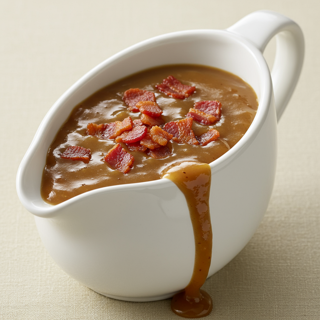 6. Bacon-Enhanced Brown Gravy