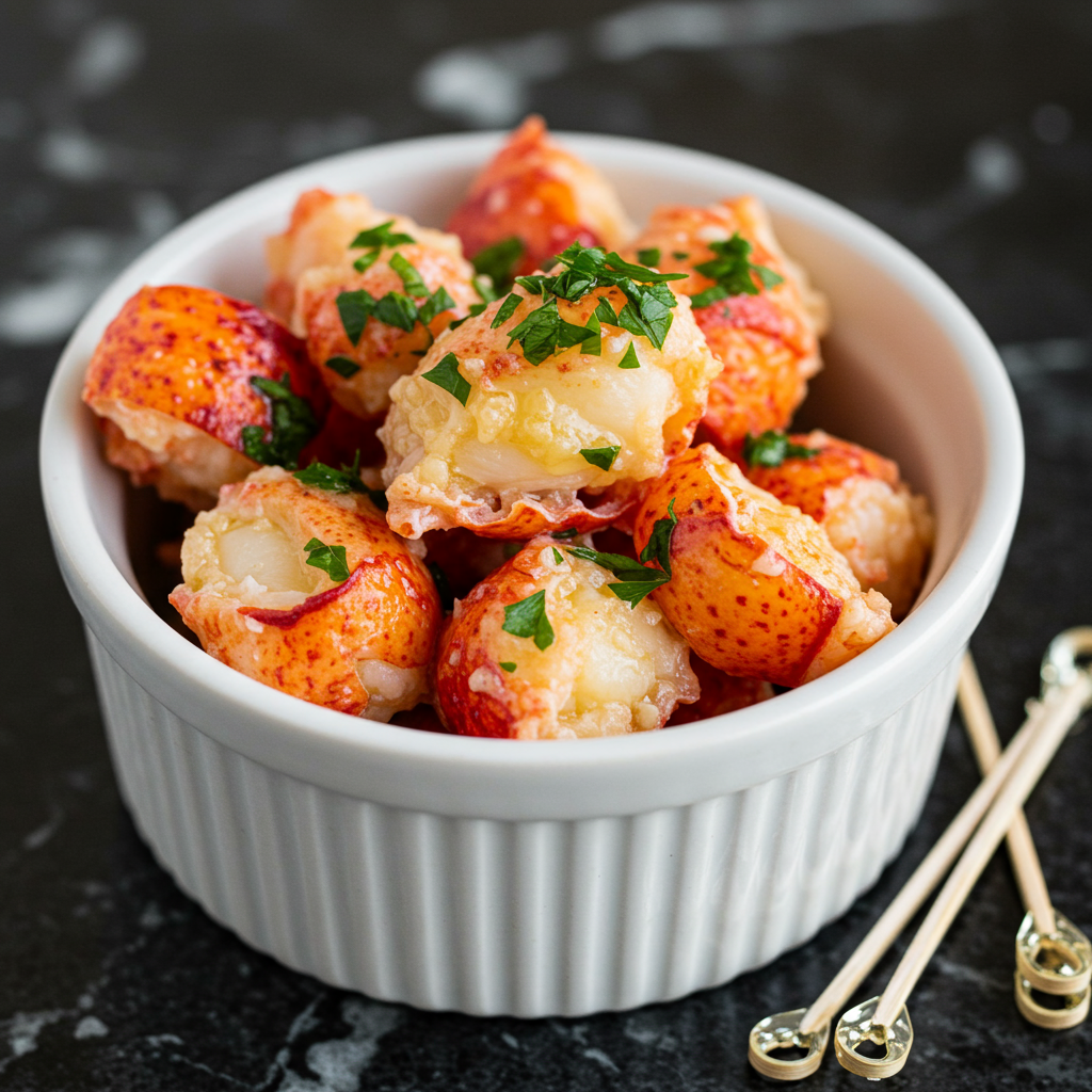 6. Garlic Butter Lobster Bites