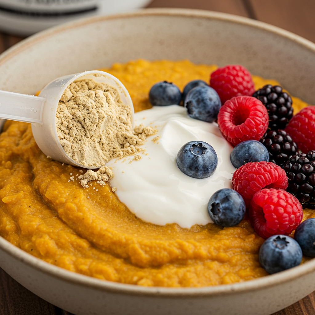 6. High-Protein Pumpkin Oatmeal