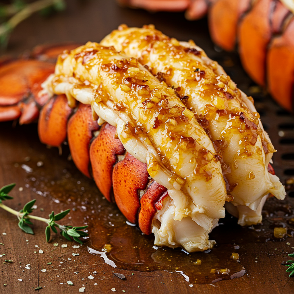 6. Honey Garlic Air Fryer Lobster