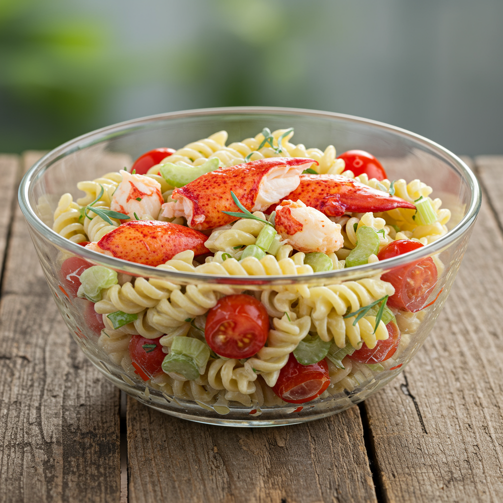 6. Lobster Pasta Salad with Tarragon Dressing