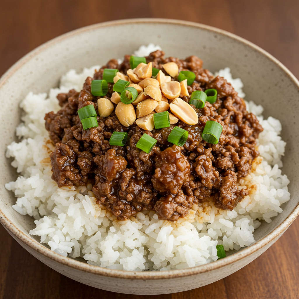6. Simple Weeknight Beef and Rice Bowls