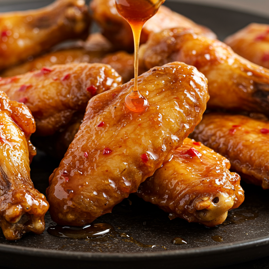 7. Air Fryer Honey Sriracha Chicken Wings
