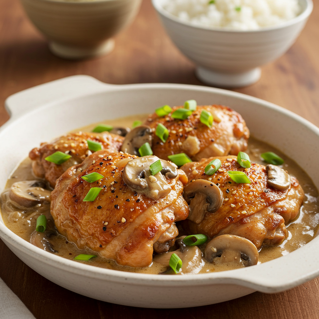 7. Asian-Inspired Mushroom Chicken