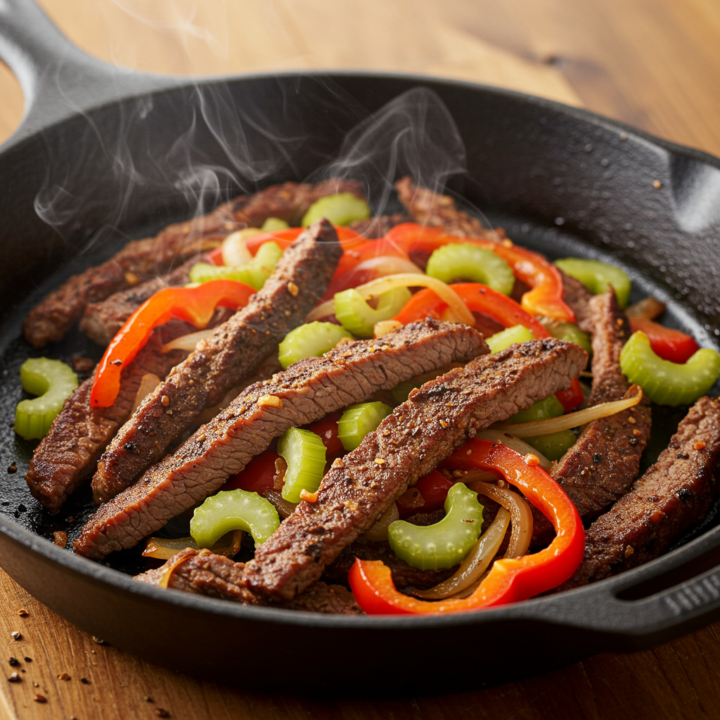 7: Cajun Spiced Keto Fajita Steak