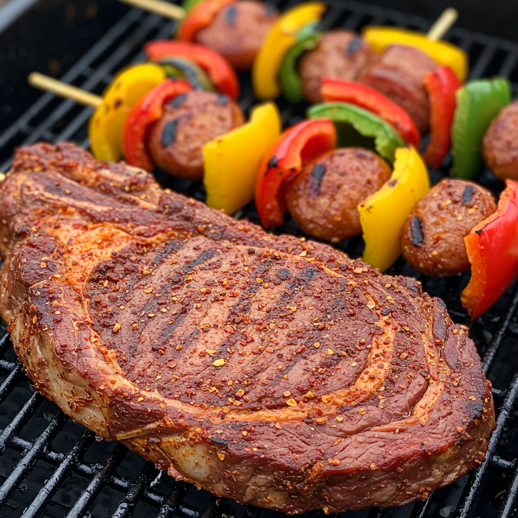 7: Cajun Spiced Steak Kebabs
