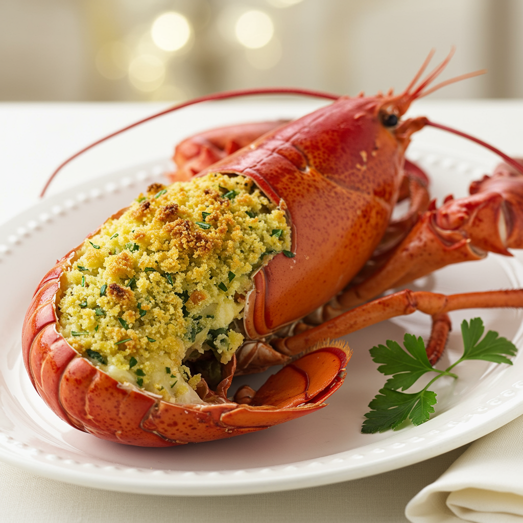7. Classic Baked Stuffed Lobster
