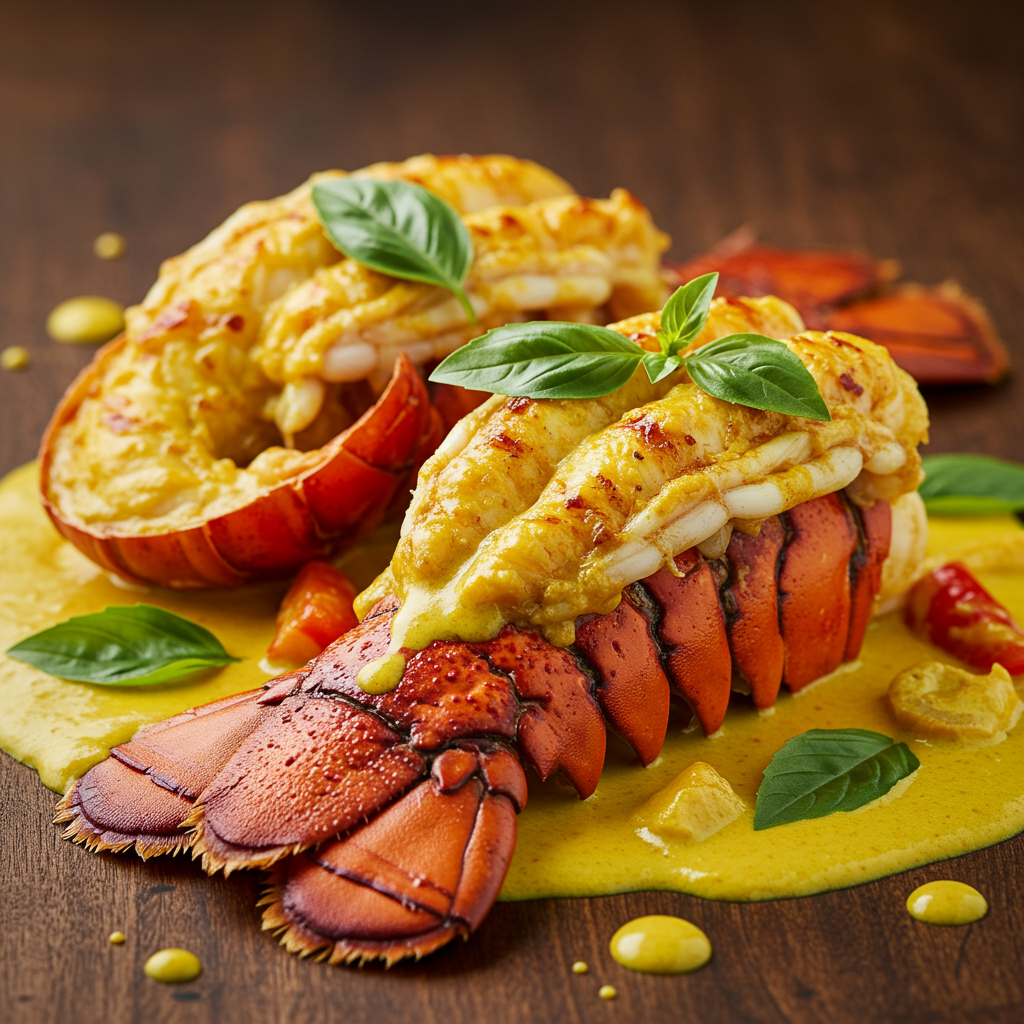 7. Coconut Curry Grilled Lobster