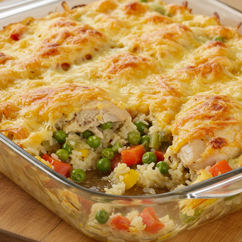 7. Gluten-Free Chicken and Rice Casserole