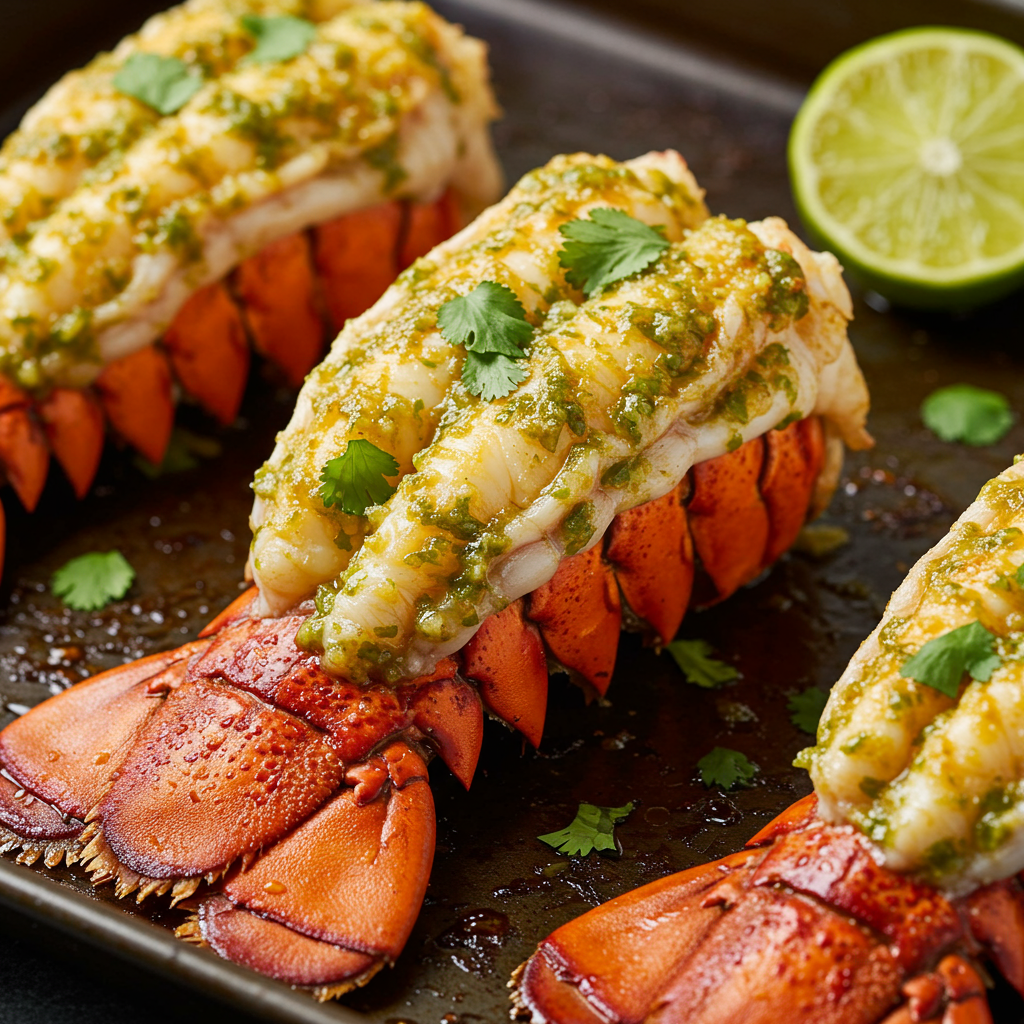 7. Lime Cilantro Air Fryer Lobster