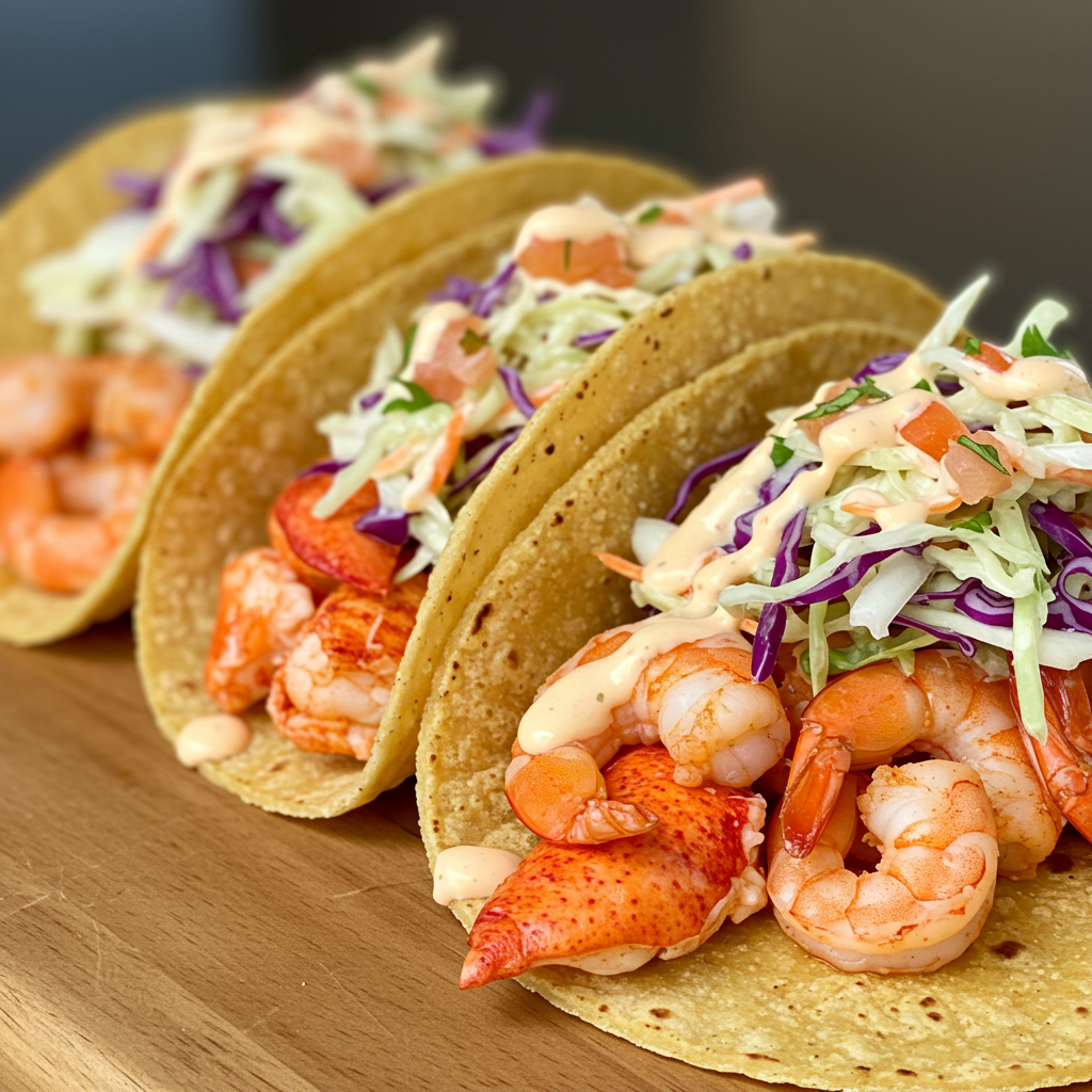 7. Lobster and Shrimp Tacos
