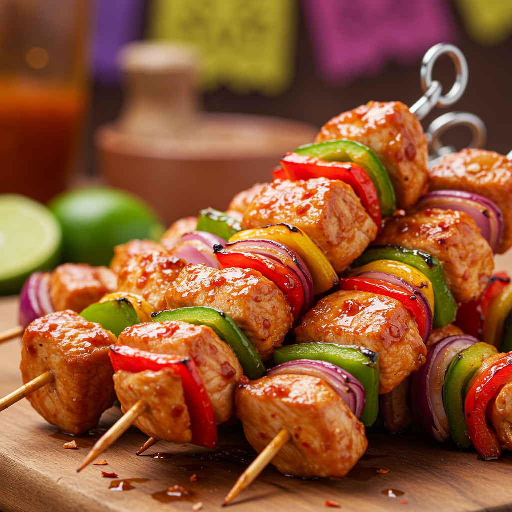 7. Mexican Lime and Chili Chicken Kebabs