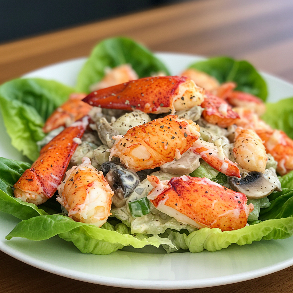7. Old Bay Lion’s Mane Lobster Salad