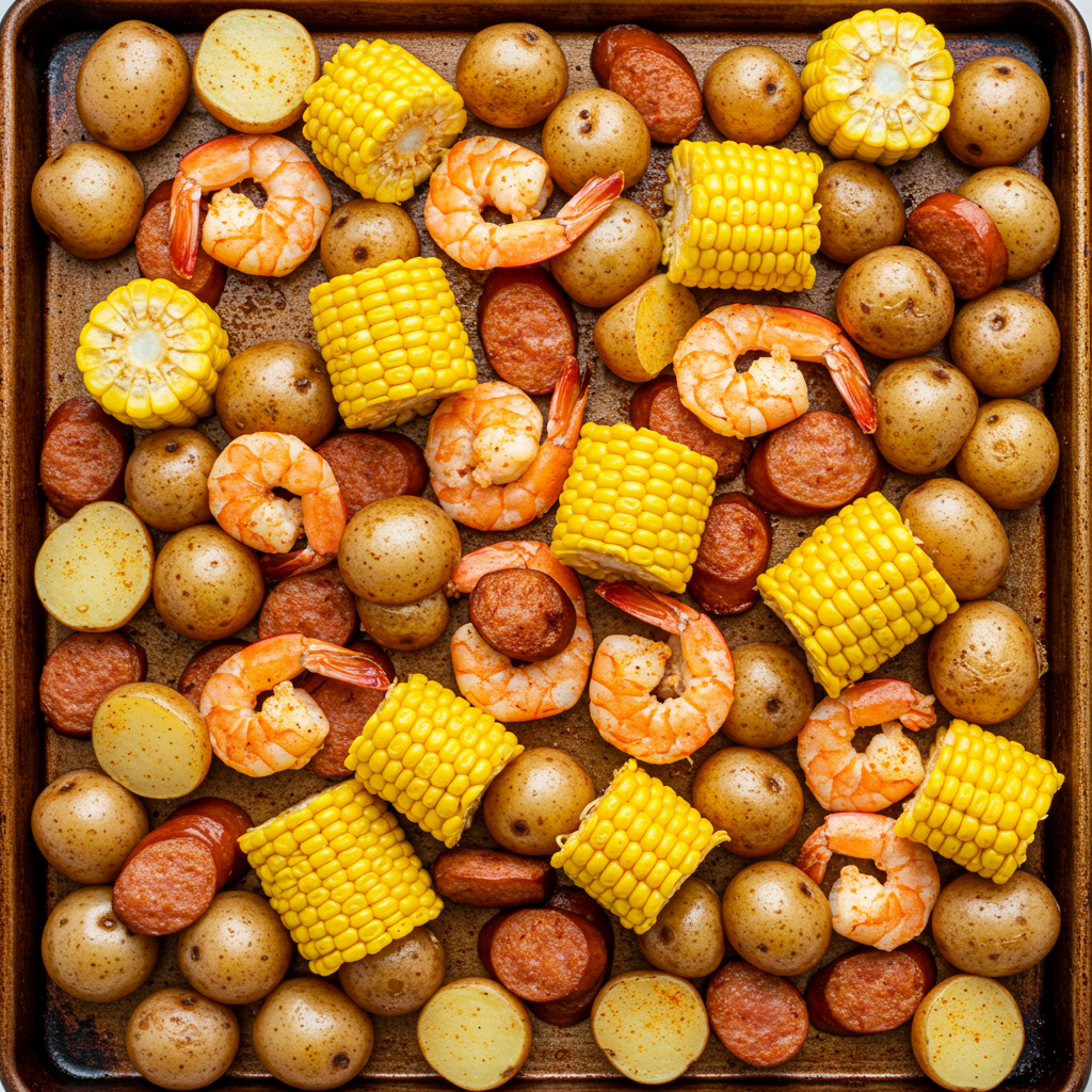 7. Sheet Pan Shrimp Boil