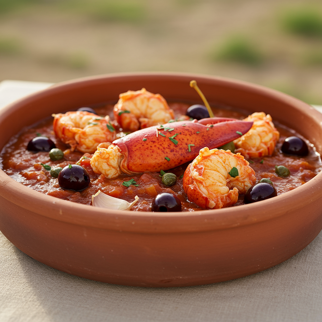 7. Sicilian-Style Lobster with Olives and Capers