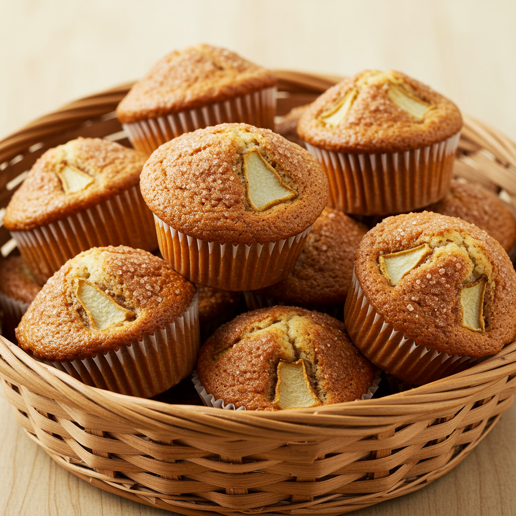 7. Spiced Pear and Ginger Muffins