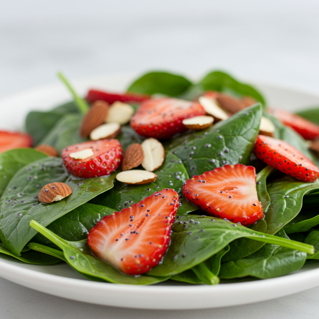 7. Spinach &amp; Strawberry Salad with Poppy Seed Dressing