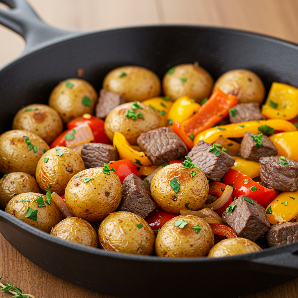 7. Steak and Potato Skillet
