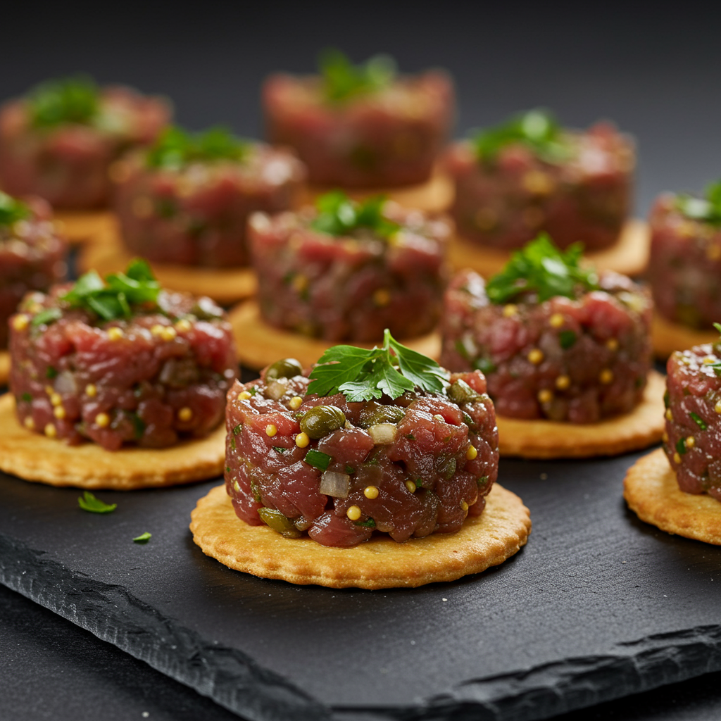 7. Steak Tartare Canapés