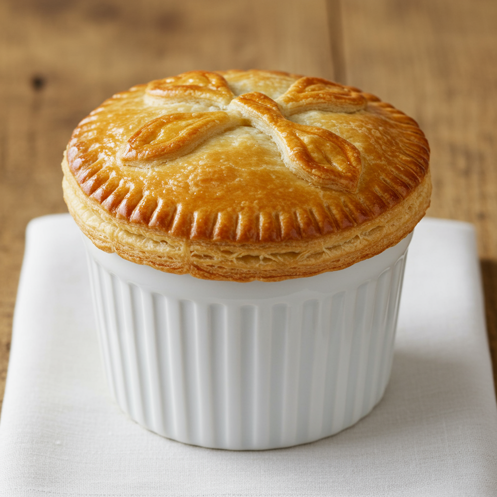 7. The âHomard en CroĂťteâ Inspired Individual Pot Pies
