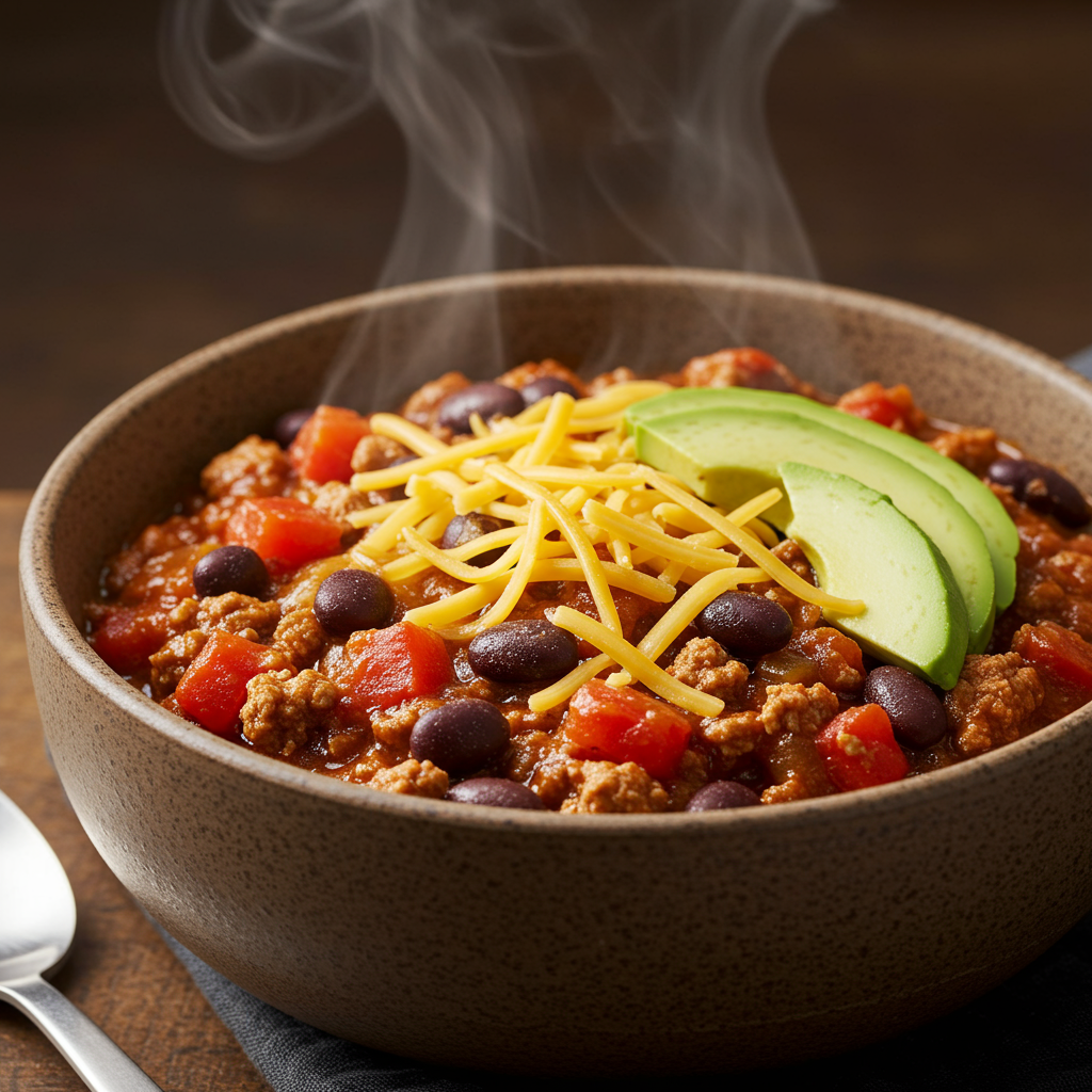 7. Turkey and Black Bean Chili