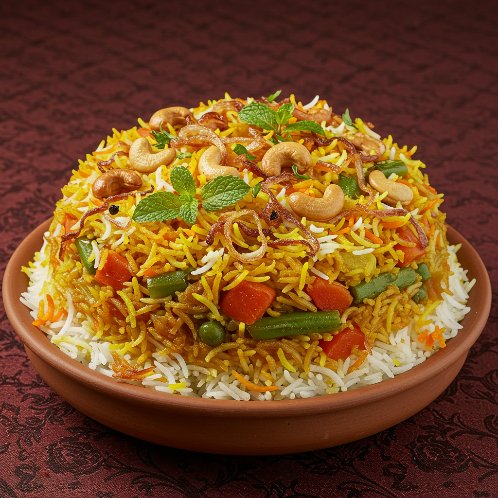 7. Vegetable Biryani