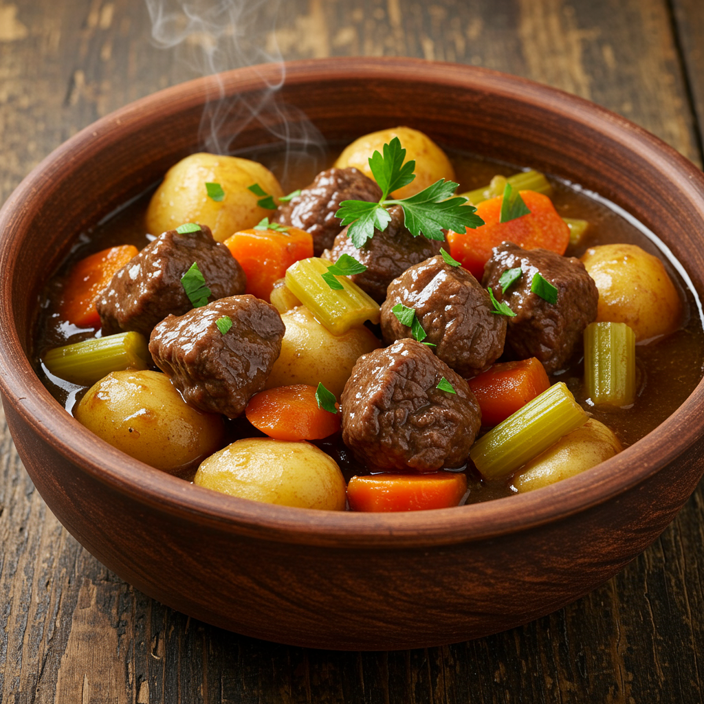 8. Hearty Round Steak Stew