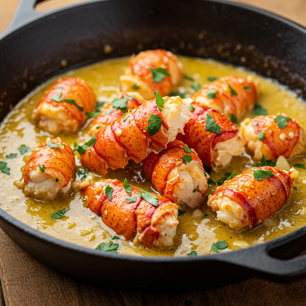 8. Hibachi Lobster Scampi Style