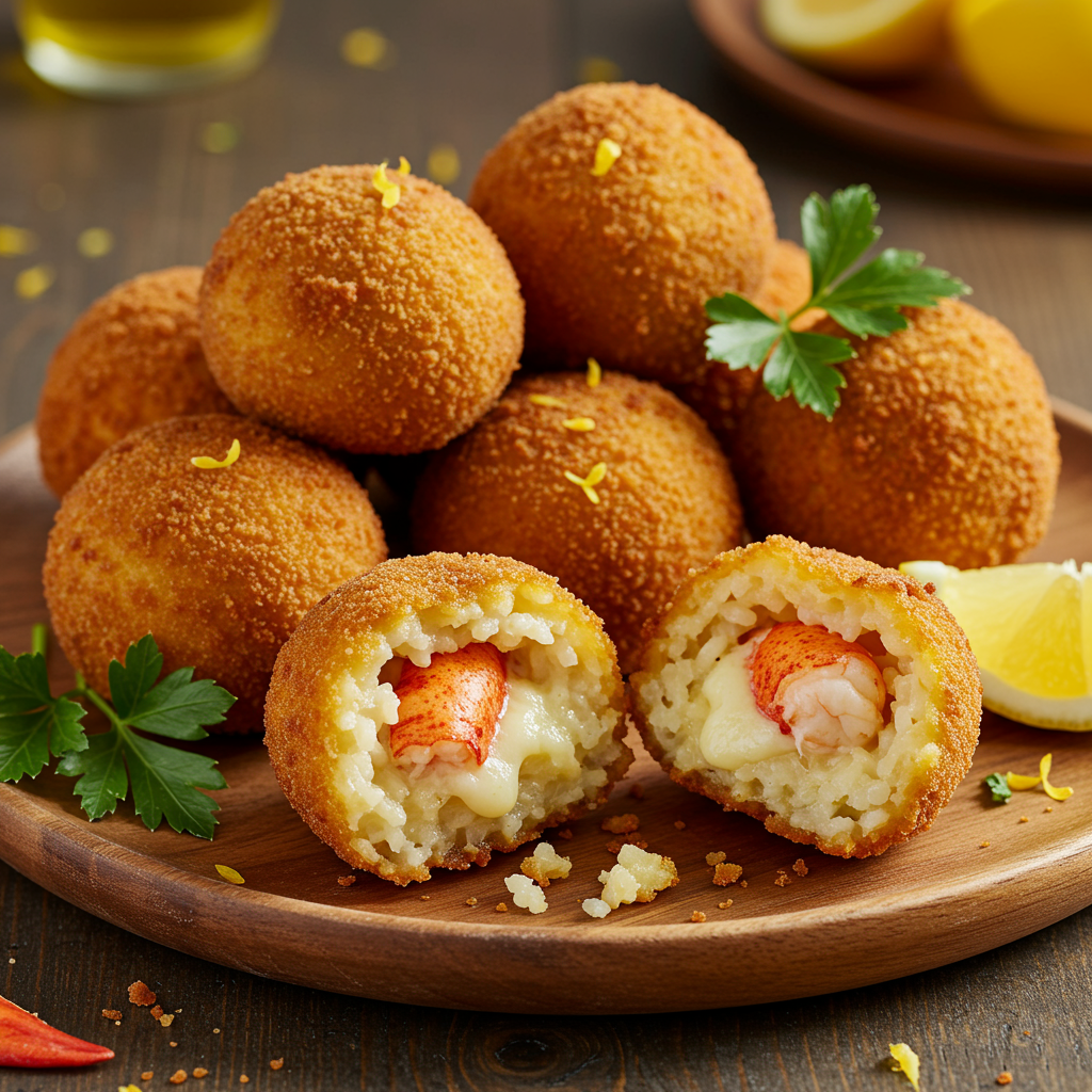 8. Lobster Arancini (Fried Risotto Balls)