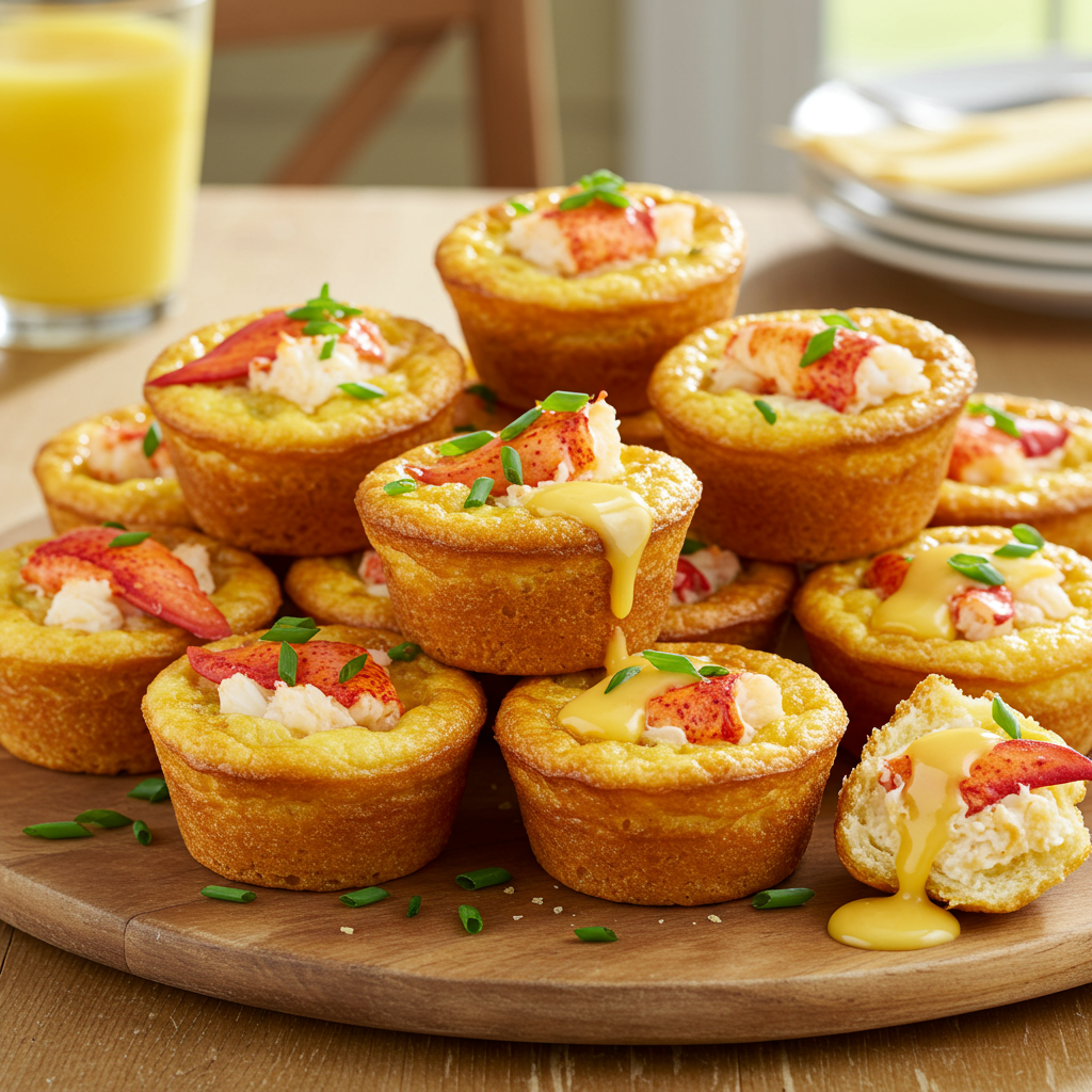 8. Lobster Breakfast Muffins: Portable Bites of Delight