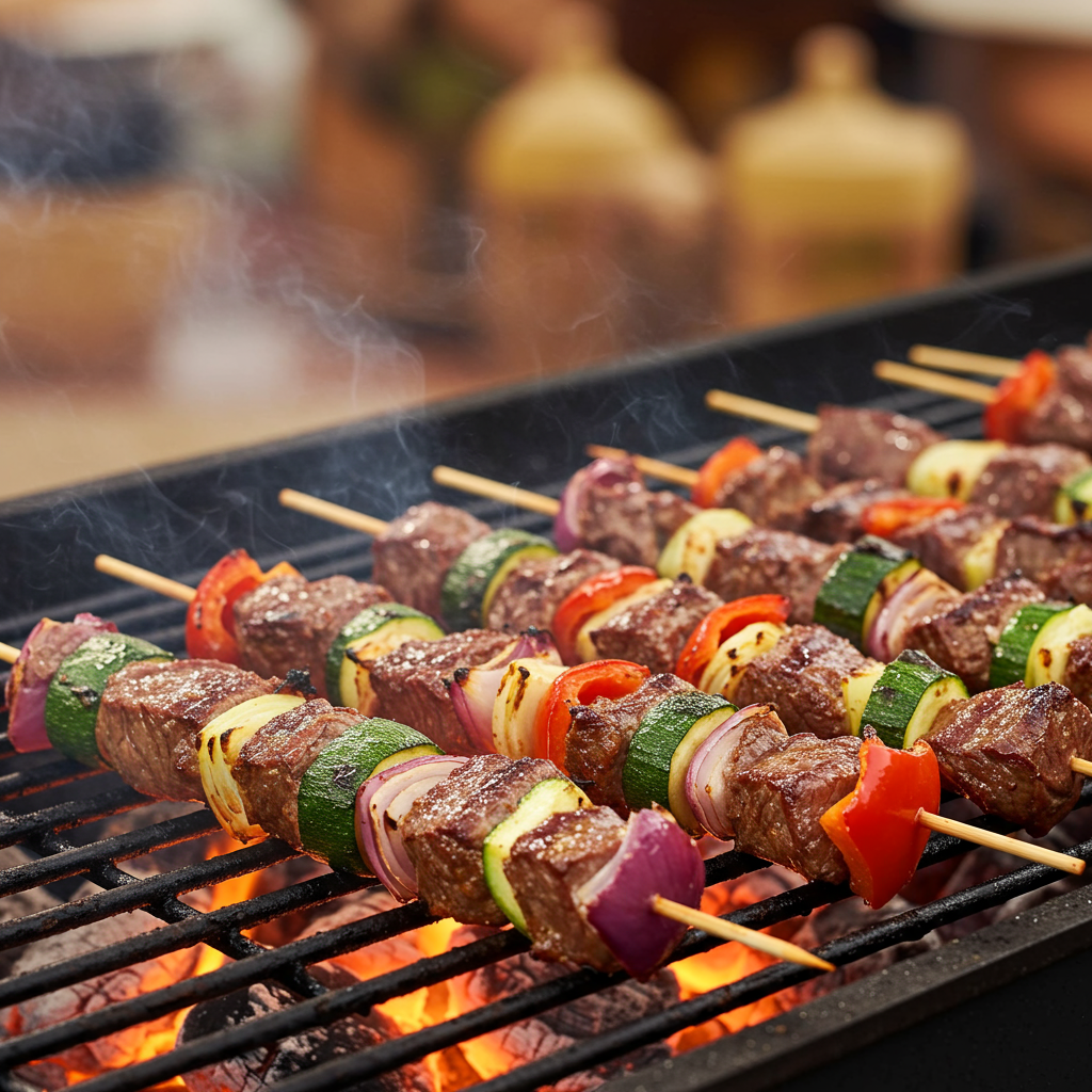 8. Moroccan-Spiced Steak Kebabs