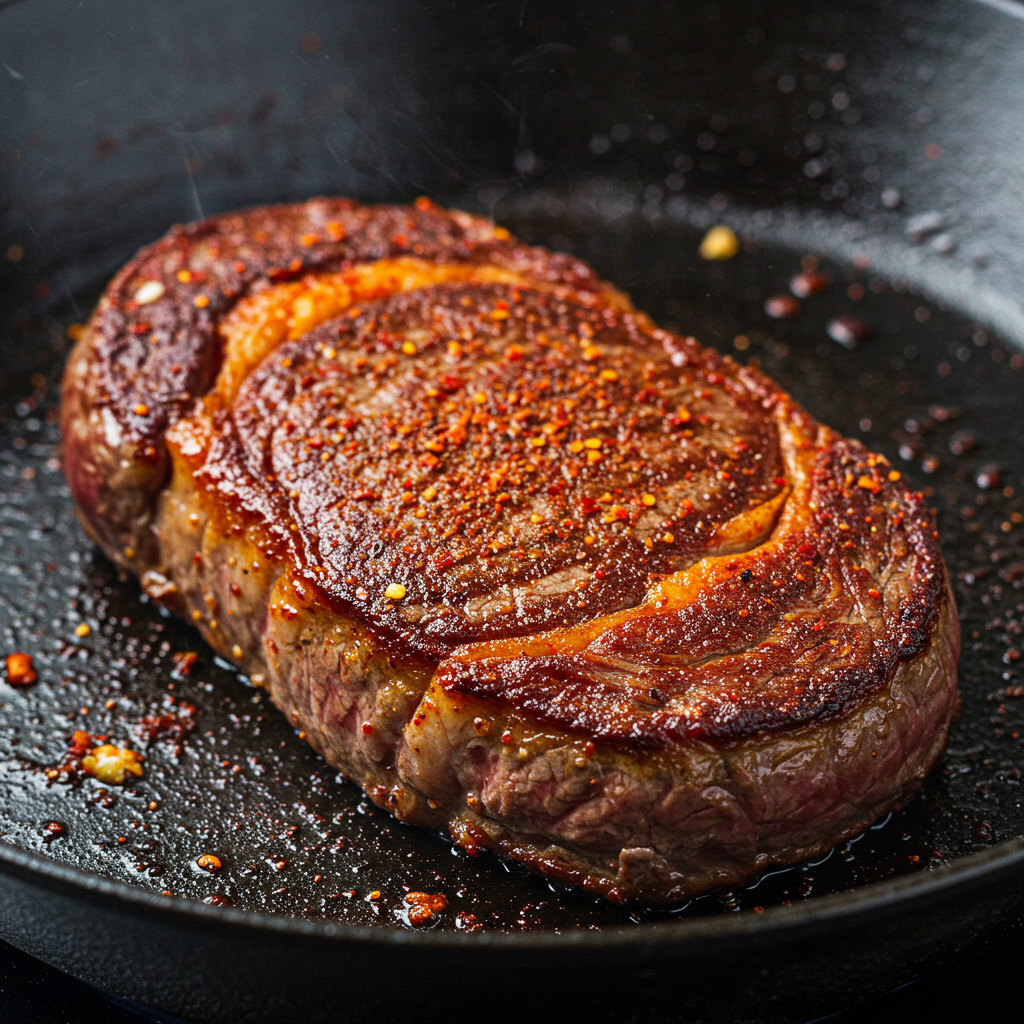 8. Paprika and Garlic Ribeye Steaks