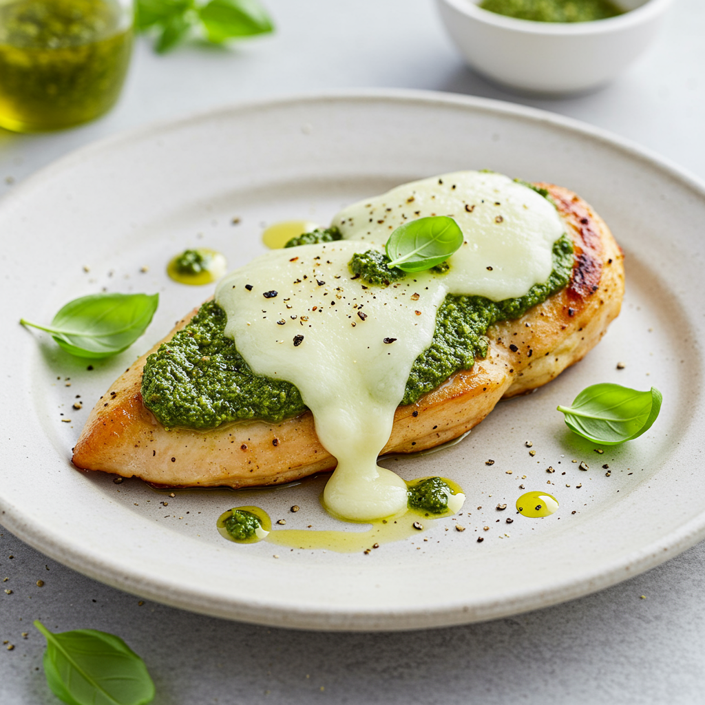 8. Pesto Chicken with Mozzarella