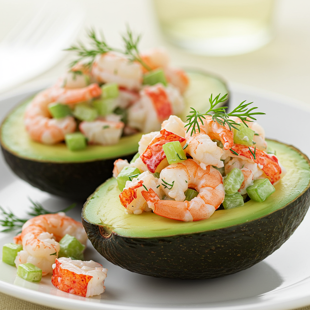8. Seafood-Stuffed Avocados