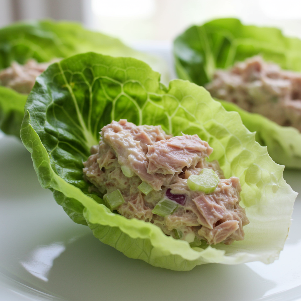 8. Simple Tuna Salad Lettuce Wraps