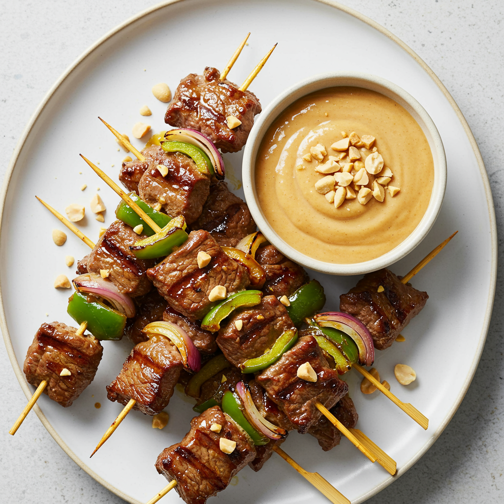 8. Thai-Style Beef Satay Kebabs