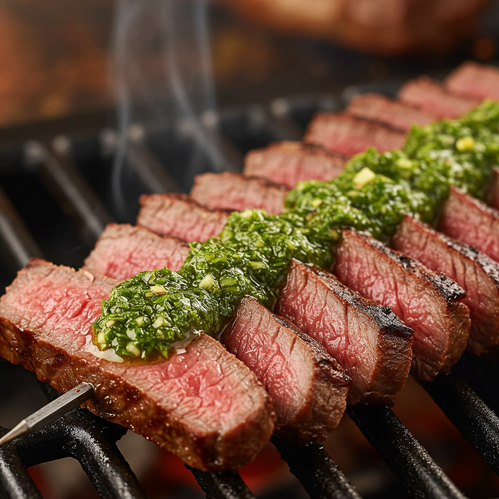 9. Argentine Chimichurri Beef Kebabs
