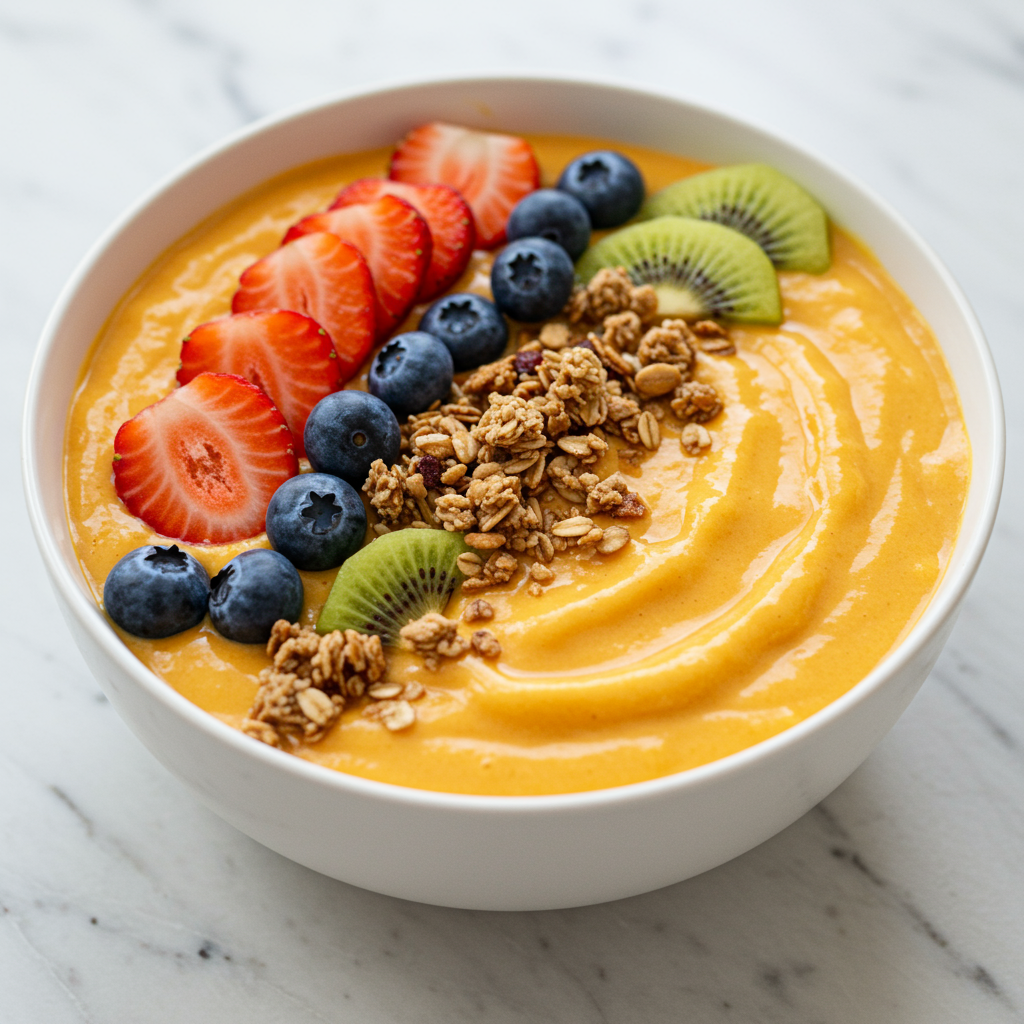 9. Blended Pumpkin Smoothie Bowl
