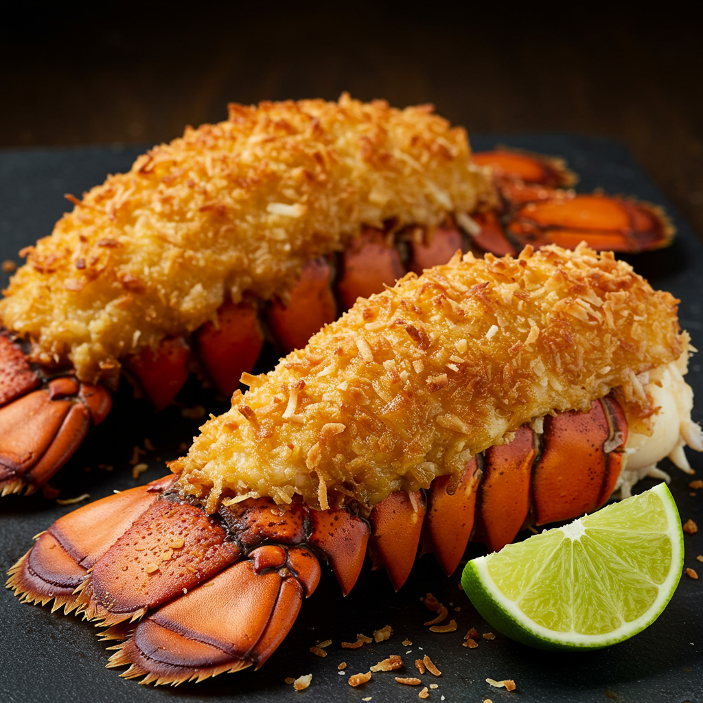 9. Coconut-Crusted Lobster Tails
