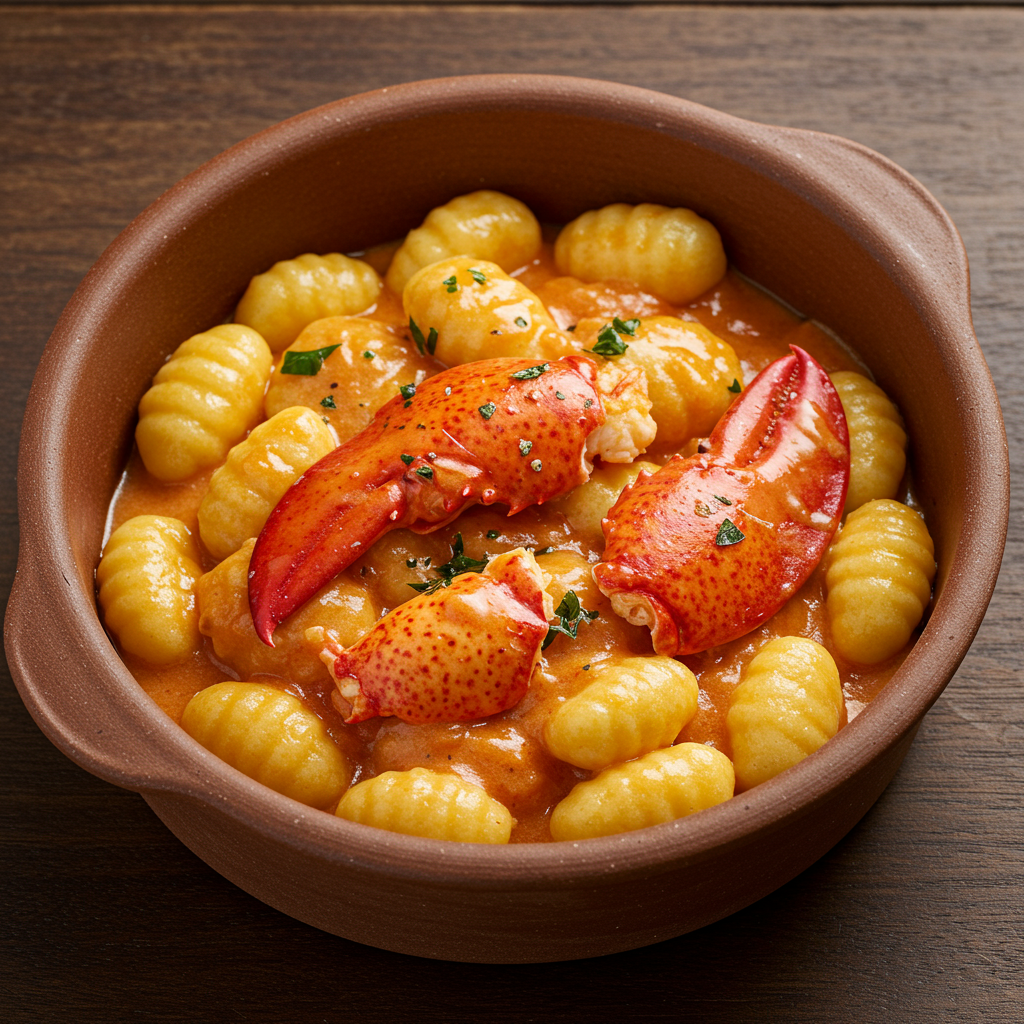 9. Creamy Tomato Lobster Gnocchi