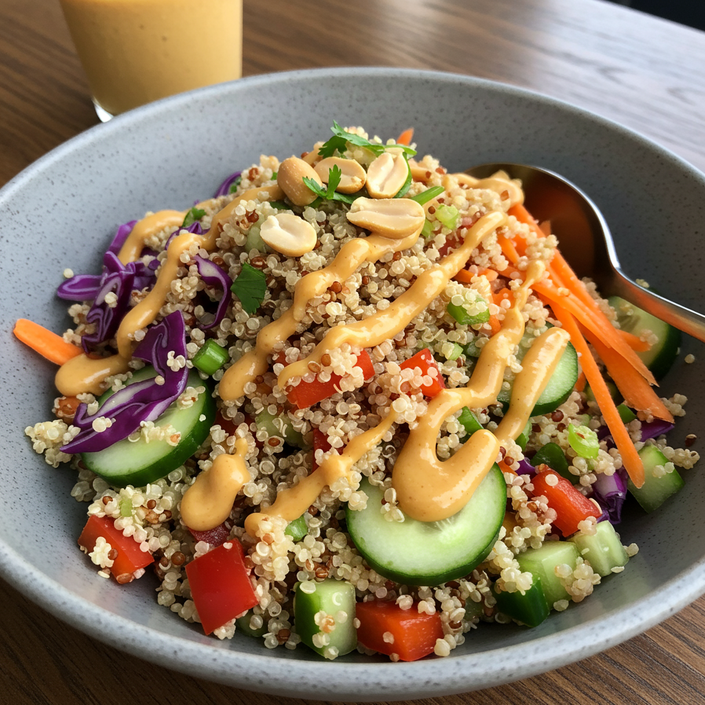 9. Crunchy Thai Quinoa Salad