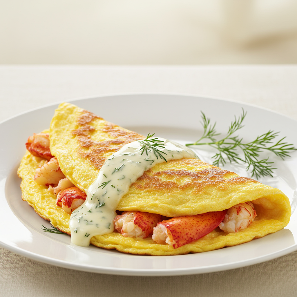 9. Fluffy Lobster Omelette