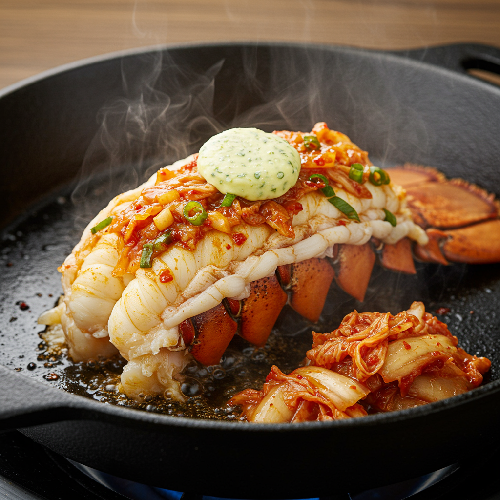 9. Garlic Butter Kimchi Lobster