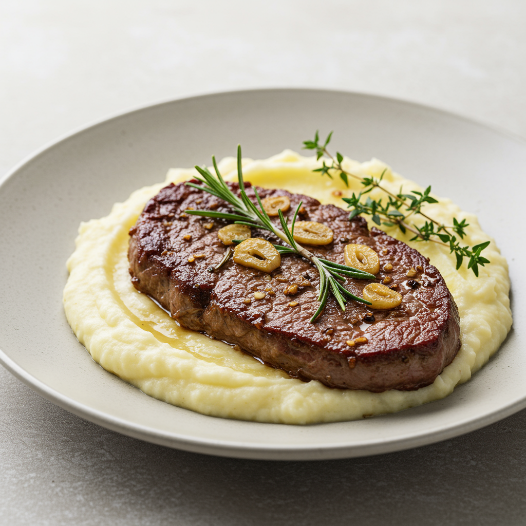 9. Garlic Herb Crockpot Steak