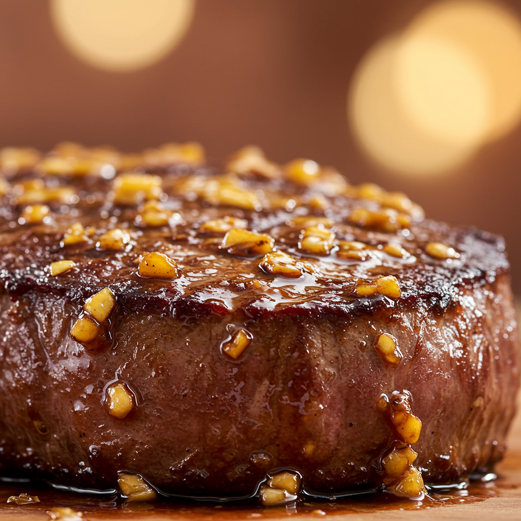 9. Garlic Honey Glazed Steak