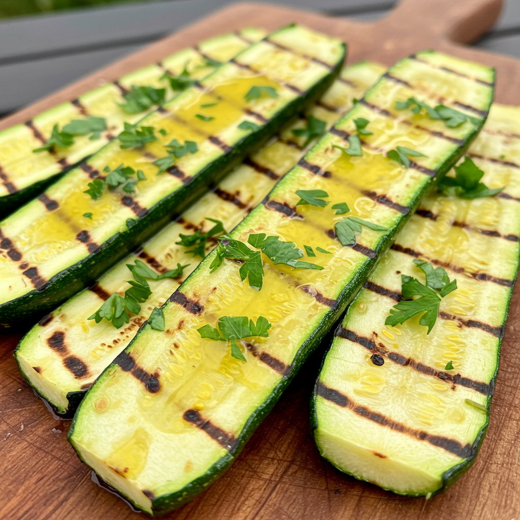 9. Grilled Zucchini with Lemon and Herbs