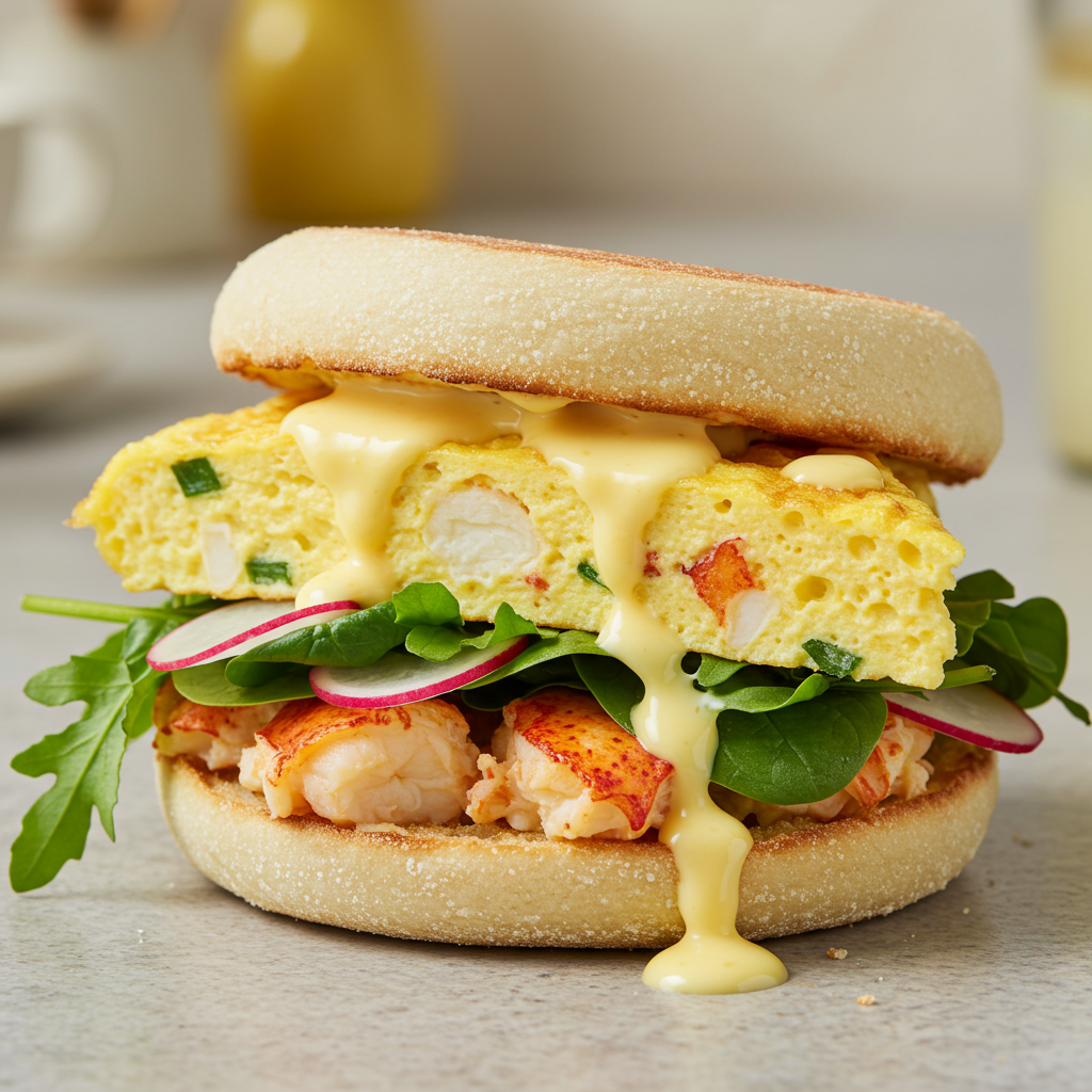9. Lobster Frittata Breakfast Sandwiches (Legal Sea Foods Online Inspired)