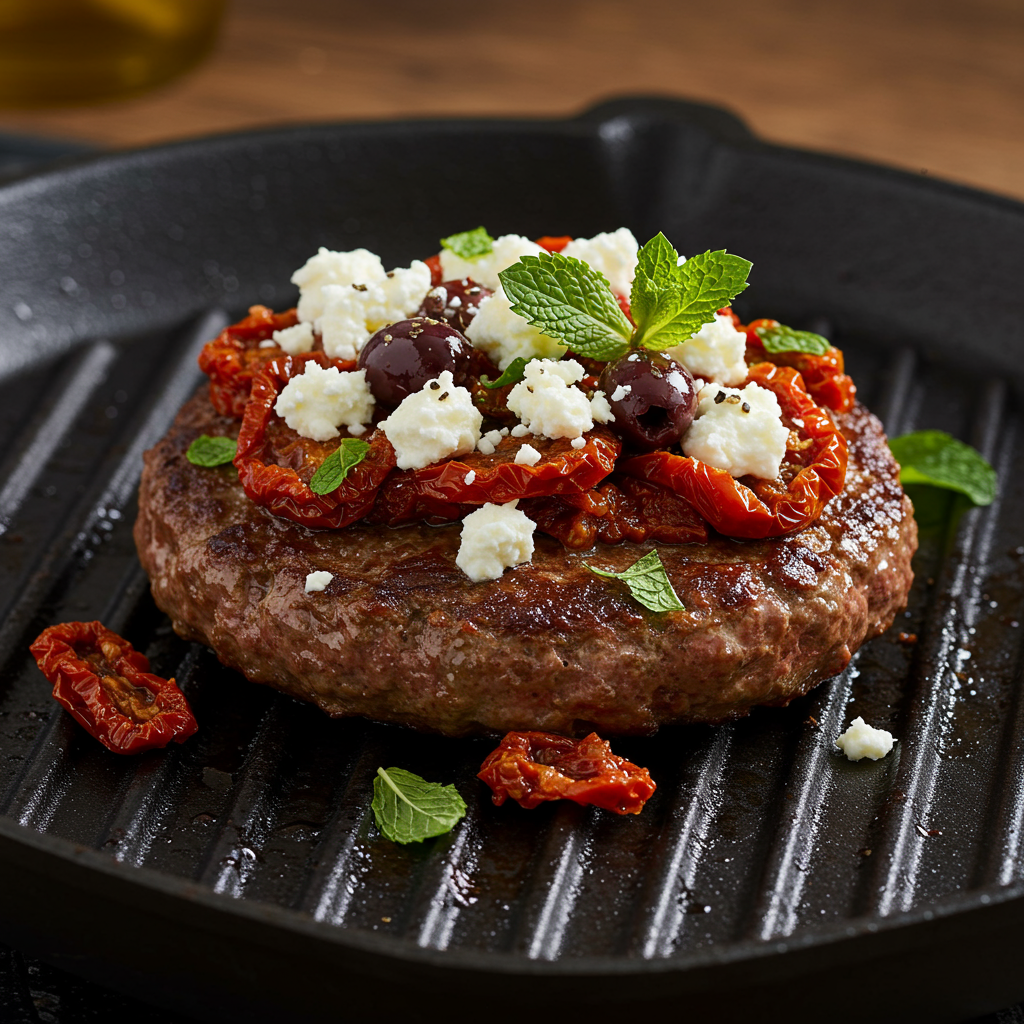 9. Mediterranean Hamburger Steak
