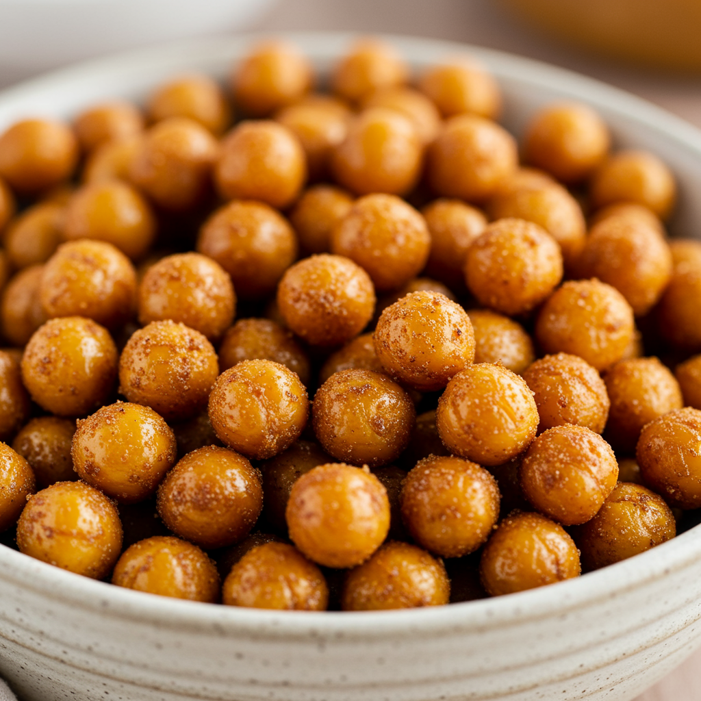 9. Pumpkin Spice Roasted Chickpeas