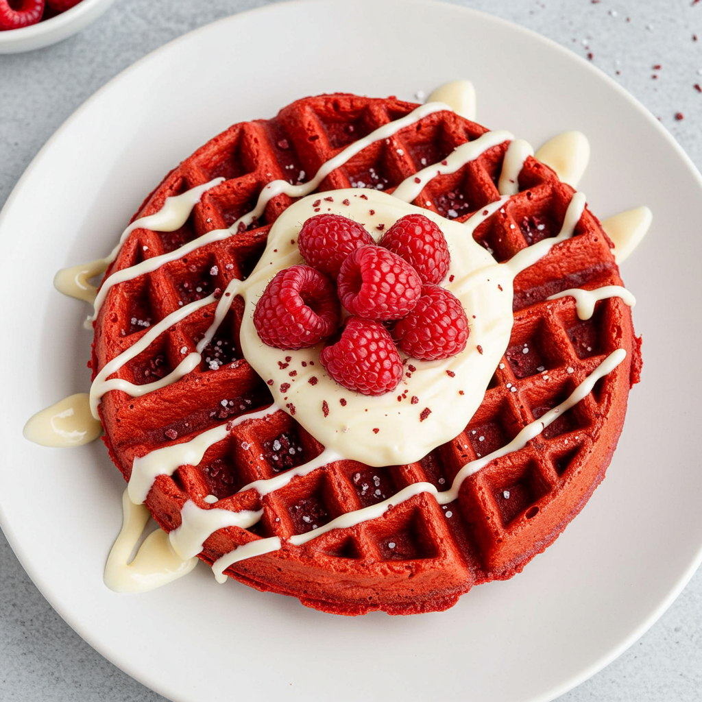 9. Red Velvet Belgian Waffles
